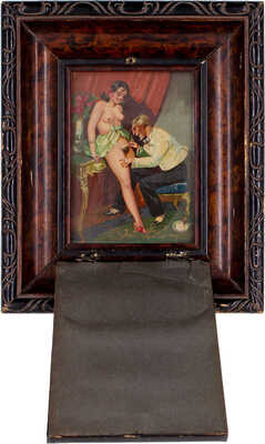 Неизвестный художник (венгерская школа). Картинка с секретом: «Севильский цирюльник. Обнаженная сцена»